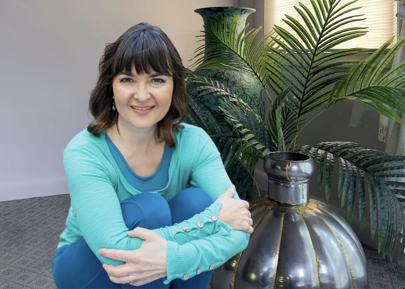 Jennifer practicing Yoga